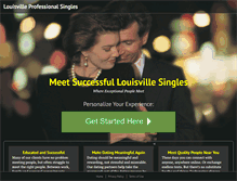 Tablet Screenshot of louisvilleprofessionalsingles.com